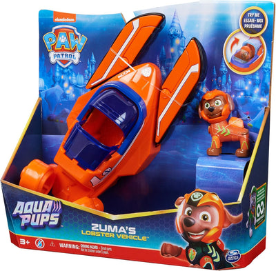 Paw Patrol -Aqua Pups Zuma Transforming Lobster Vehicle with Collectible Action Figure - ON CLEARANCE