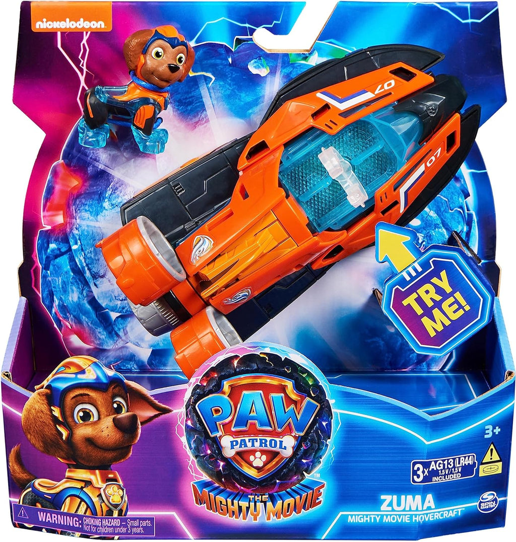 Paw Patrol -The Mighty Movie, Toy Jet Boat with Zuma Mighty Pups Action Figure, Lights and Sounds - ON CLEARANCE