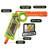 DART ZONE - Adventure Force Tactical Strike Cricket Pro Half-Length Quick-Flip Pro Dart Blaster