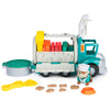 Rubble & Crew - Growlin’ Grub Food Truck with Action Figure, Kitchen Accessories & Kinetic Build-It Sand