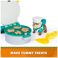 Rubble & Crew - Growlin’ Grub Food Truck with Action Figure, Kitchen Accessories & Kinetic Build-It Sand