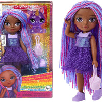 RAINBOW HIGH Littles -Indigo Bailey, Purple 5.5" Posable Small Doll with Purse, Magical Pet Fox