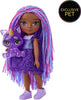 RAINBOW HIGH Littles -Indigo Bailey, Purple 5.5" Posable Small Doll with Purse, Magical Pet Fox