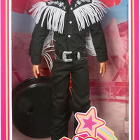 Barbie - Barbie the Movie Collectible Ken WESTERN Doll Wearing Black Outfit with White Fringe, Cowboy Hat and Boots with Pink Bandana - on clearance