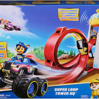 Paw Patrol  - Rescue Wheels Super Loop Tower HQ, with Light, Sound, Vehicle Launcher, Chase Action Figure & Toy Truck - on clearance