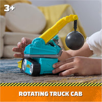 Rubble & Crew - Motor’s Wrecking Ball Toy Truck with Action Figure and Movable Construction Toys