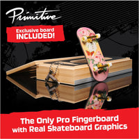 Tech Deck -Primitive Pro Series Finger Board with Storage Display, Built for Pros; Authentic Mini Skateboards - on clearance