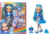 RAINBOW HIGH - Slime Kit & Pet - Skyler 11" Shimmer Posable Fashion Doll with DIY Sparkle Slime, Magical Yeti Pet