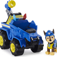 Paw Patrol - Dino Rescue - Chase's Deluxe Rev Up Vehicle with Mystery Dinosar Figure